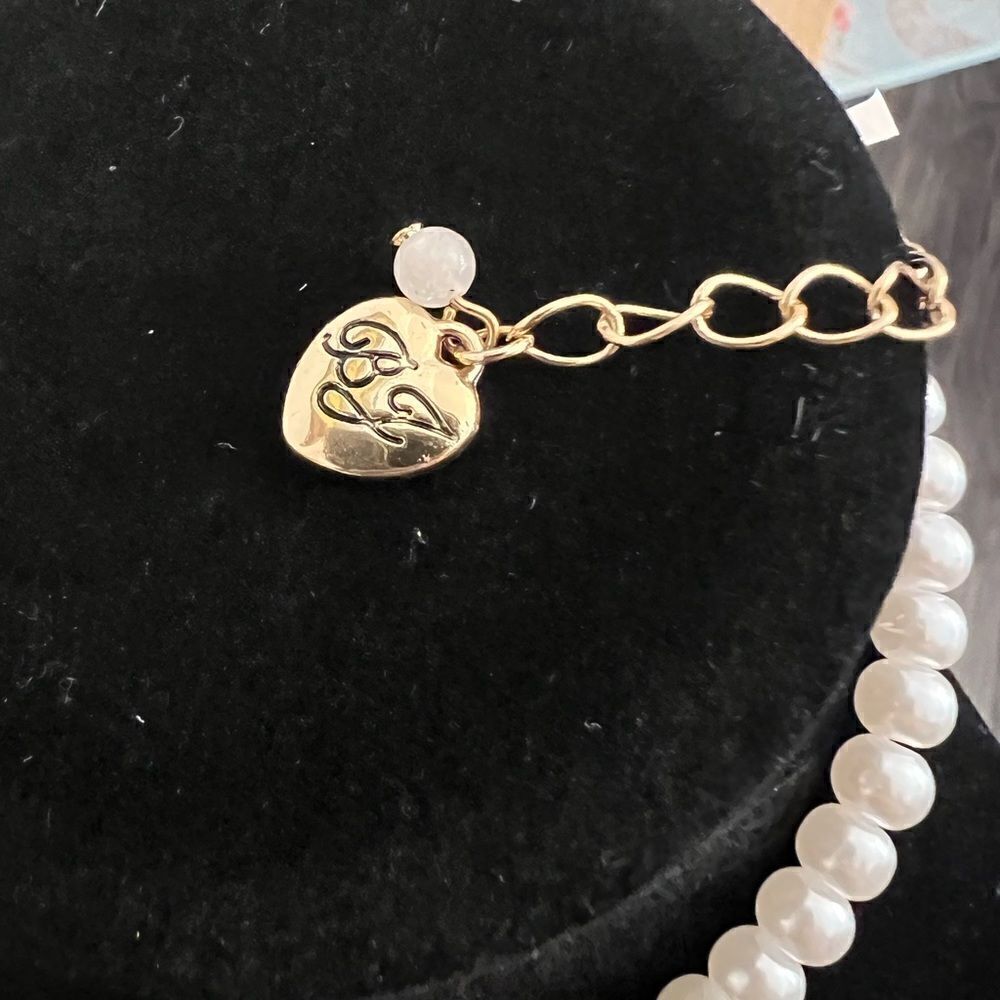 NWT Betsey Johnson Babycakes Pearl Charm Necklace women’s Retro Barbiecore. - Picture 8 of 9